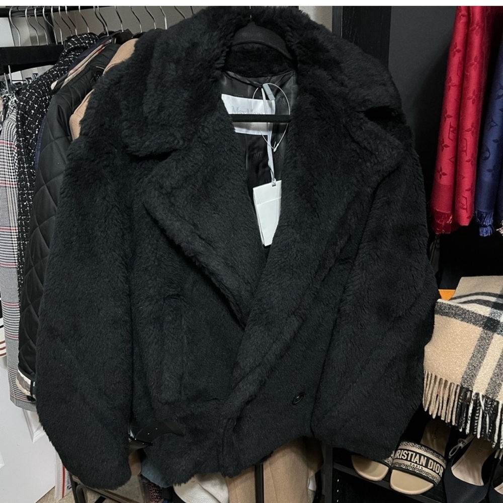 Maxmara Teddy Jacket Black - image 4